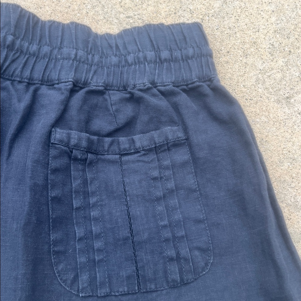 Athleta Poolside Ruffled Hem Grey Linen Skirt Women's Size 2 - Picture 6 of 9